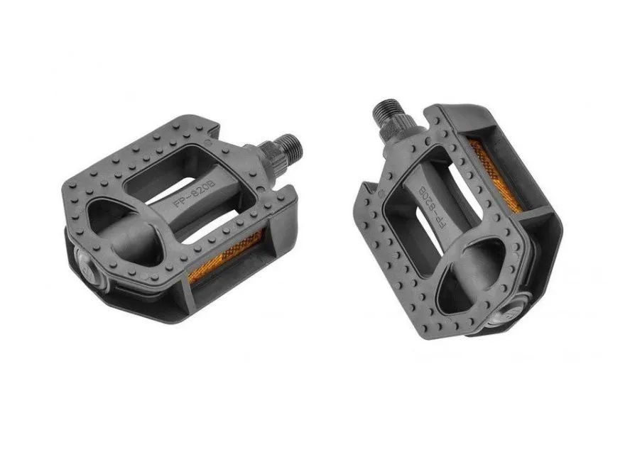 Велосипедная педаль NECO FP-820В, 9/16, пластик, подшипники, черный