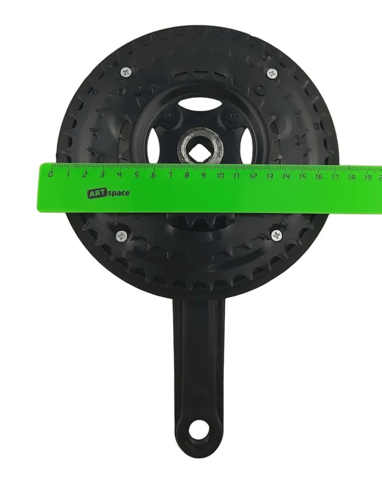 Велосипедные шатуны NECO, 42х34х24, 170 мм, квадрат, защита, черный