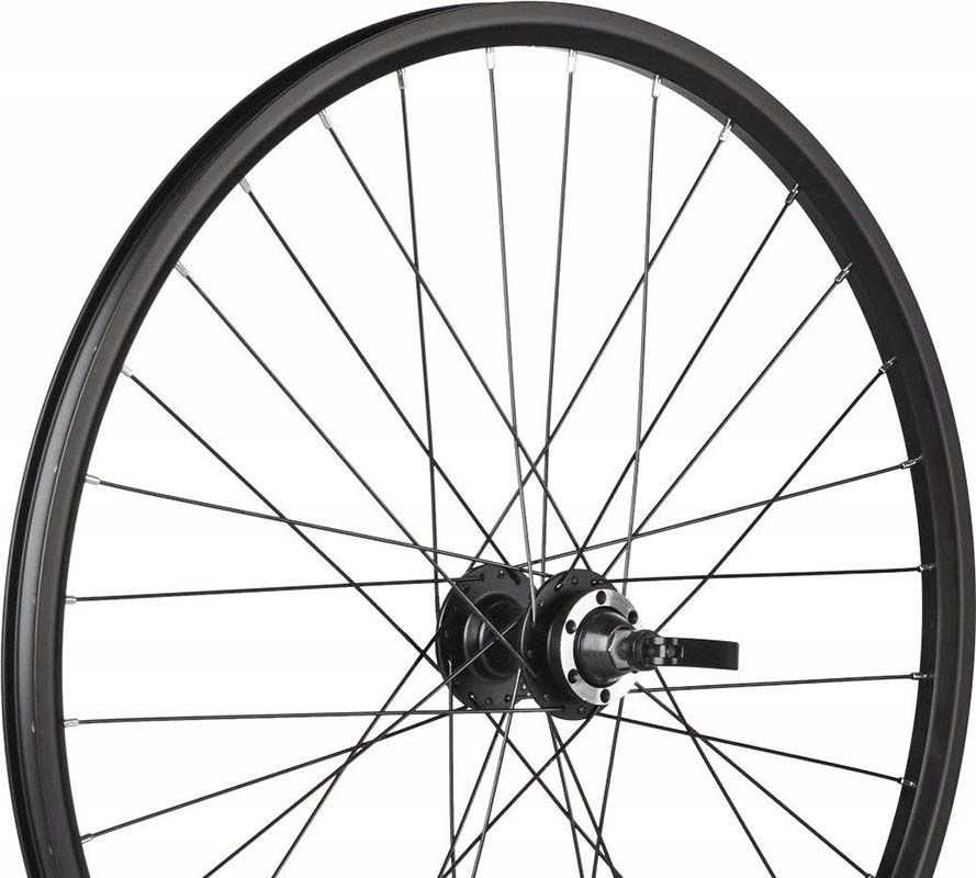 Велосипедное колесо VENTURA, 24", двойной обод, дисковый тормоз, заднее (эксцентрик)