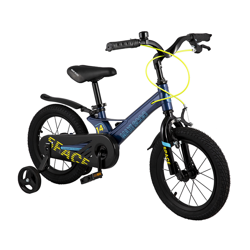 Велосипед двухколесный детский Maxiscoo "Space" 2022 Стандарт Плюс 14", Синий