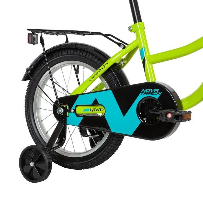 Детский велосипед Novatrack WIND, 16", зеленый