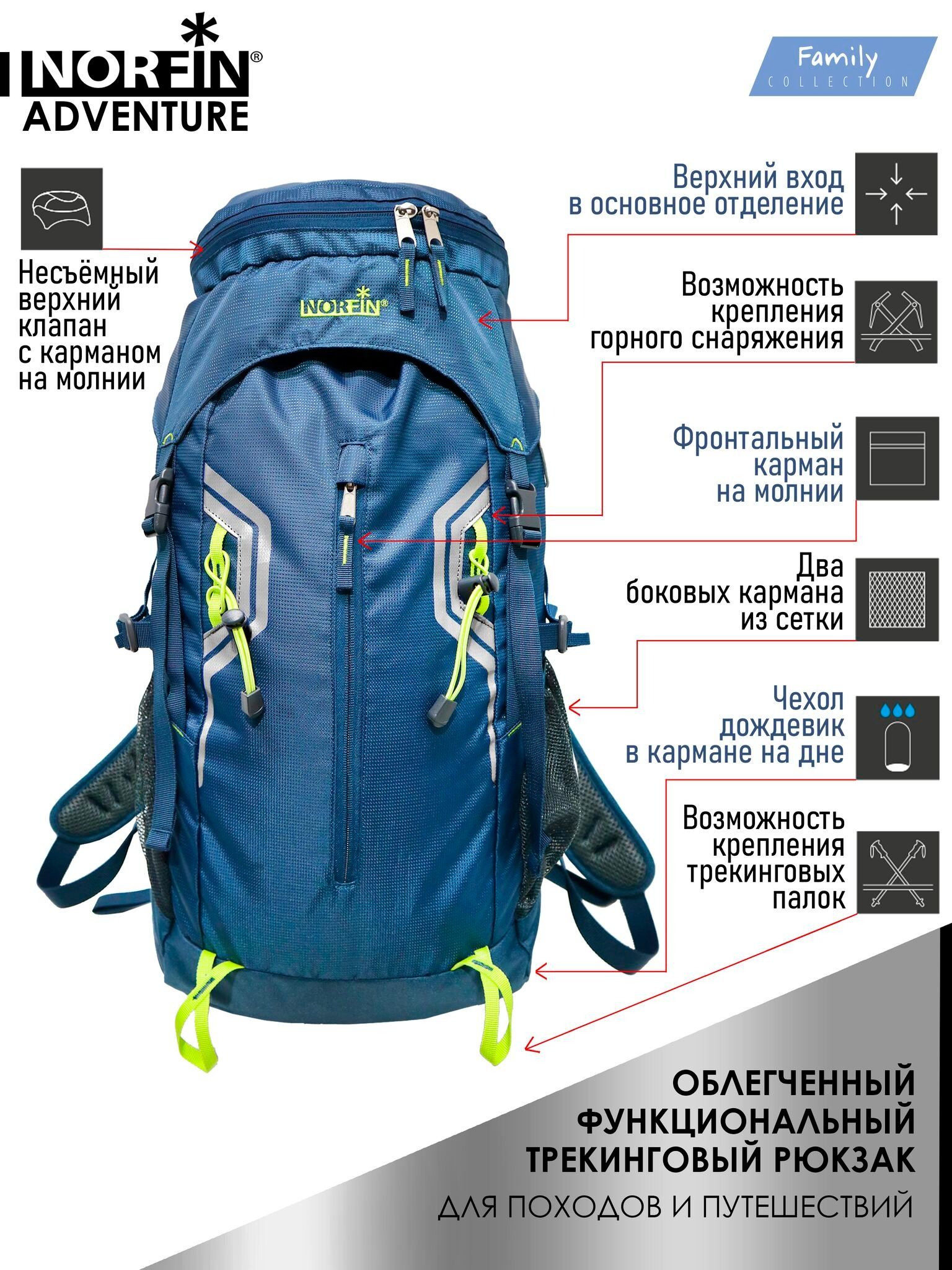 Рюкзак Norfin ADVENTURE 45 (NFL-40219)