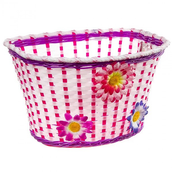 Велокорзина STG HL-BS03-5 детская бело-фиолетовая Х95757