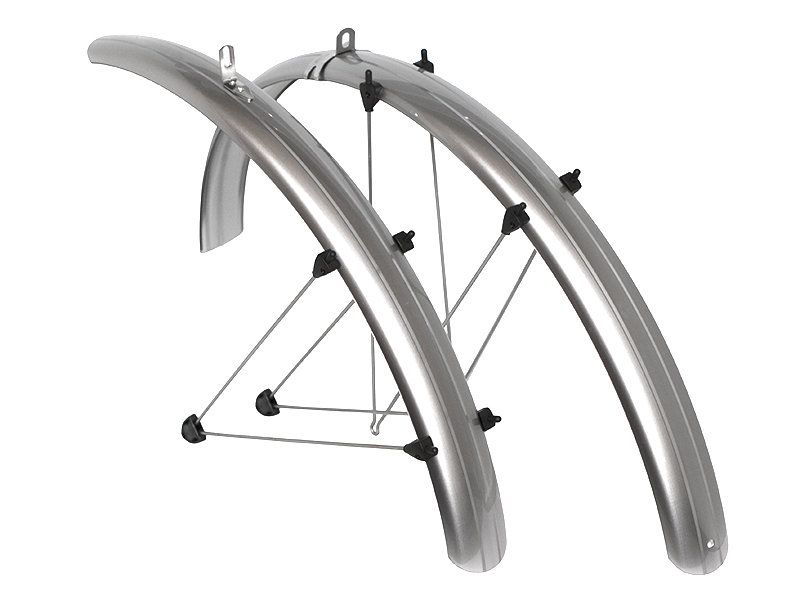 Комплект велосипедных крыльев SKS PET SPB, 26", 60 мм, серебристый