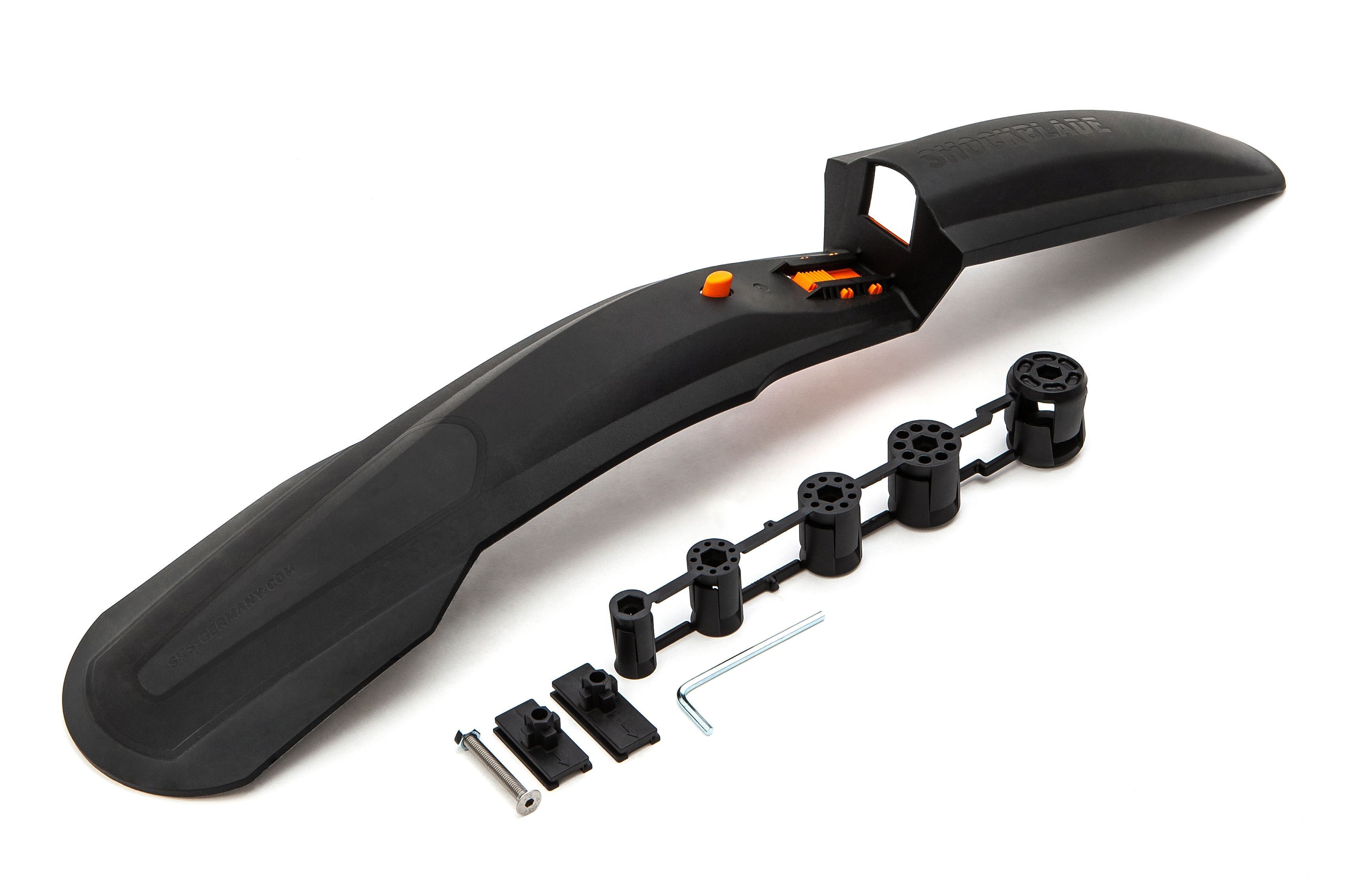 Велосипедное крыло SKS Shockblade Dark, 26-27.5", переднее, быстросъёмное крепление