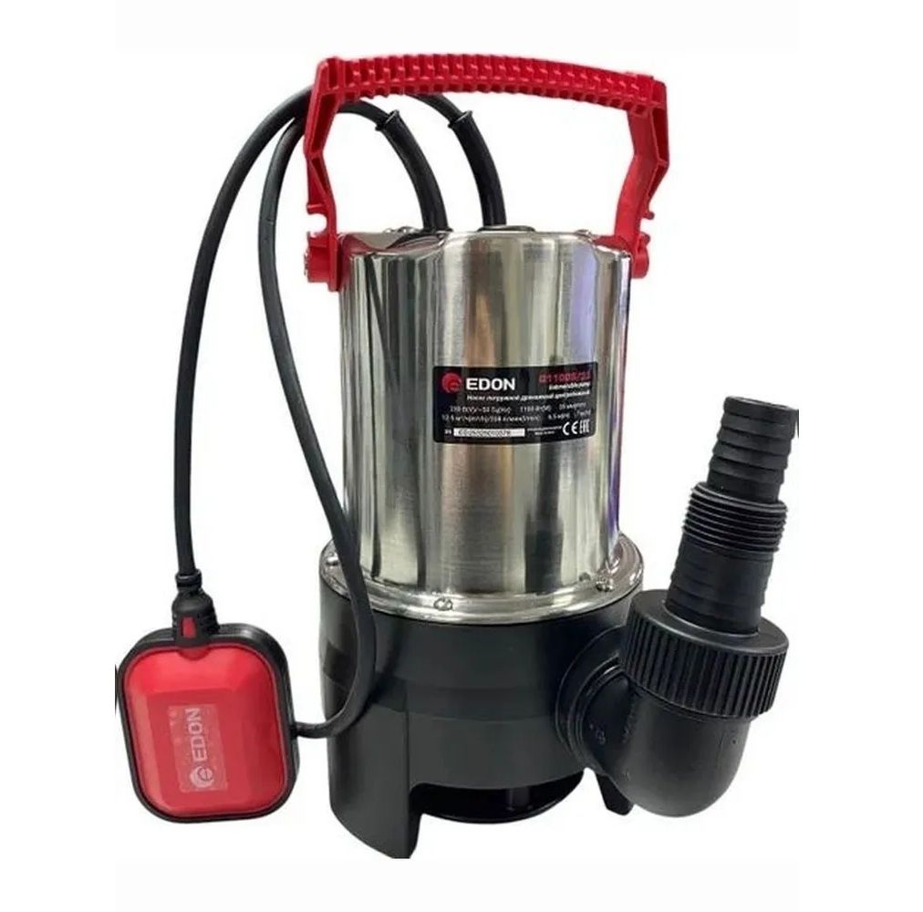 Дренажный насос Edon Q1100S/35 (1100 Вт, 35 мм, нержавеющий корпус)
