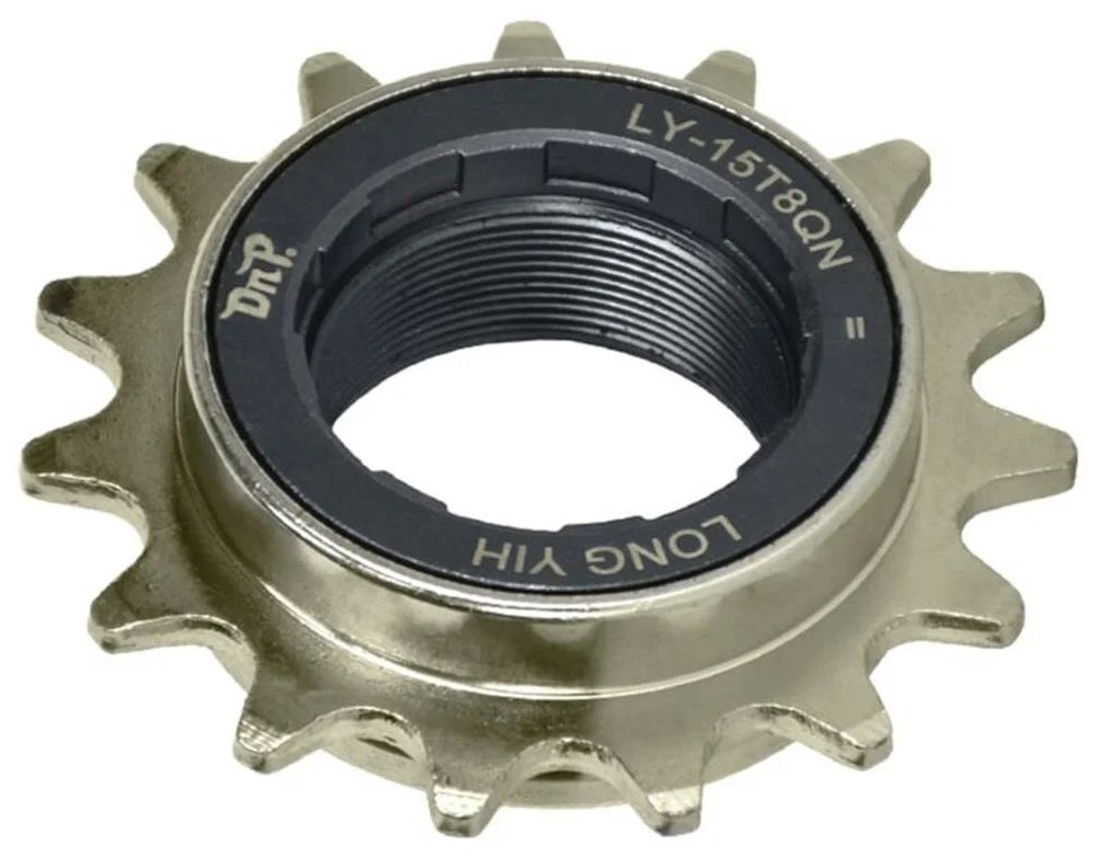 Трещотка BMX DNP LY-15T8QN, 1.2*1.8 15T, резьба M30*1, Cro-Mo, 30 кликов, 8-шлицев, никелированная