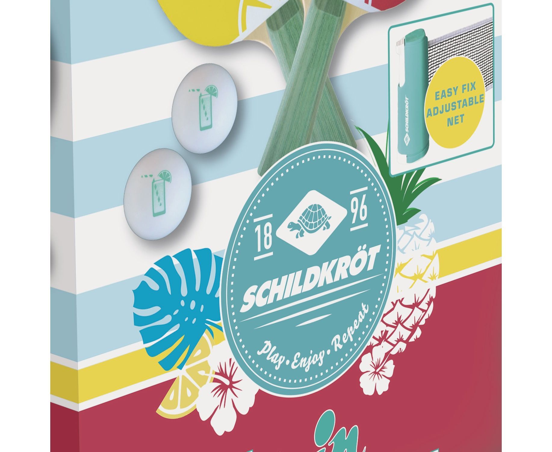 Набор DONIC SPIN (2 ракетки, 3 мячика ...)