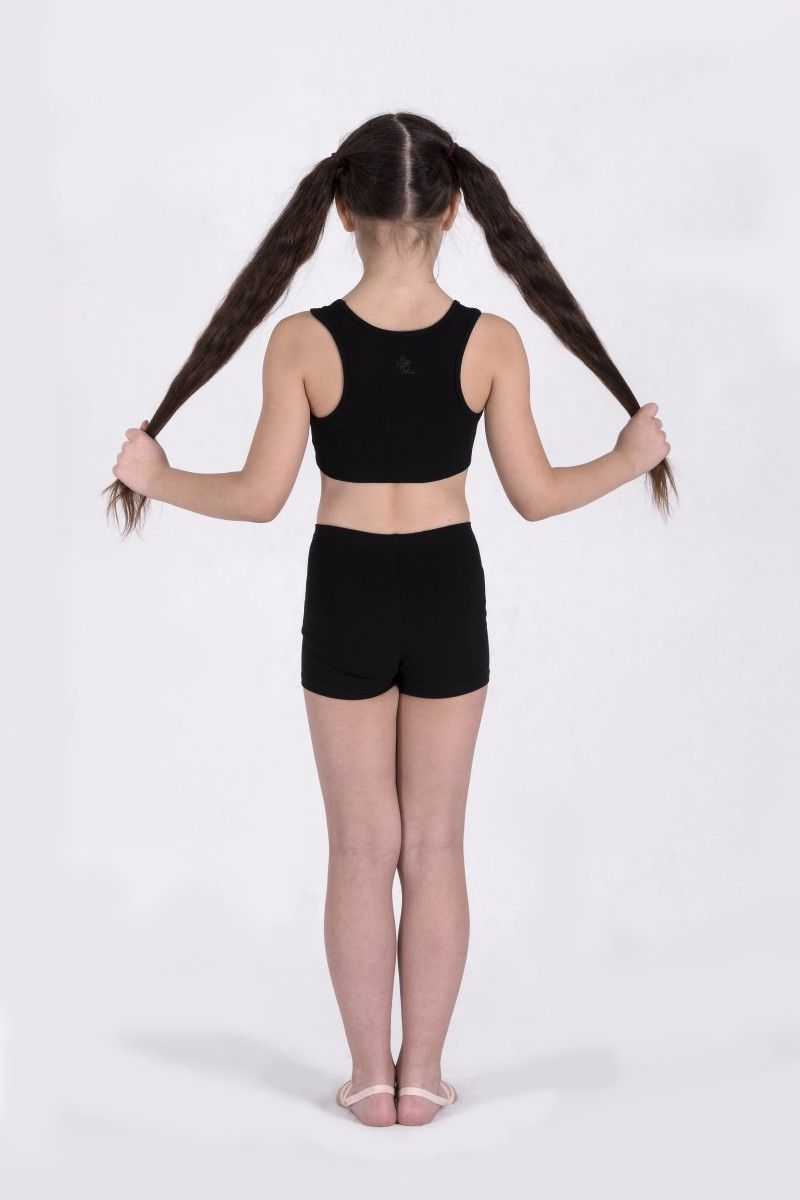 Топ- борцовка PG (хлопок) детский р.34, рост:134-140, черный