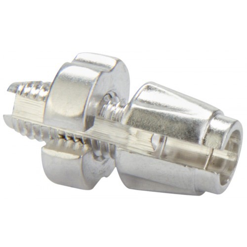 Регулятор натяжения троса F30 под резьбу М10, алюминиевый серебристый/530076