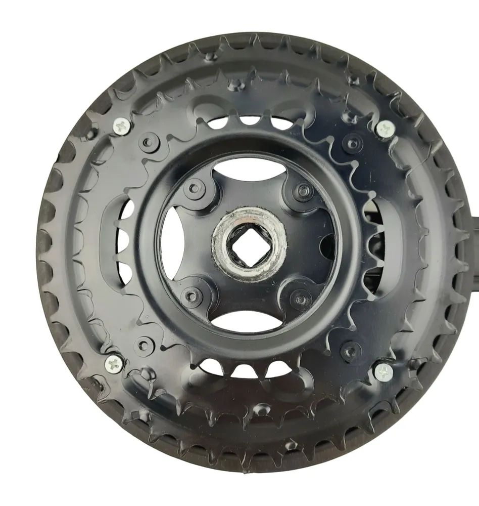 Велосипедные шатуны NECO, 42х34х24, 170 мм, квадрат, защита, черный