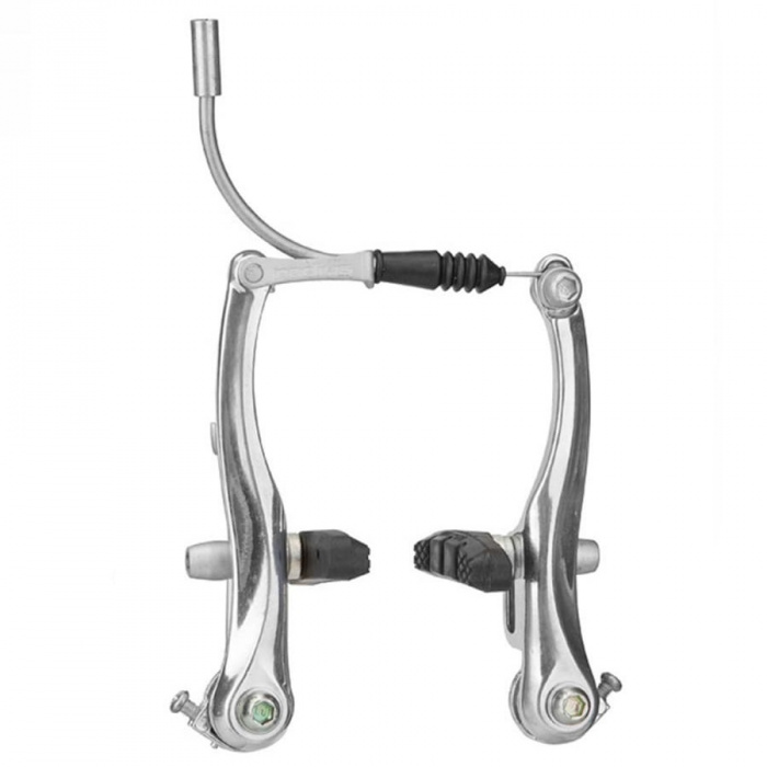 Тормоз ободной V993DG V-образный передний алюминиевый серебристый/510146