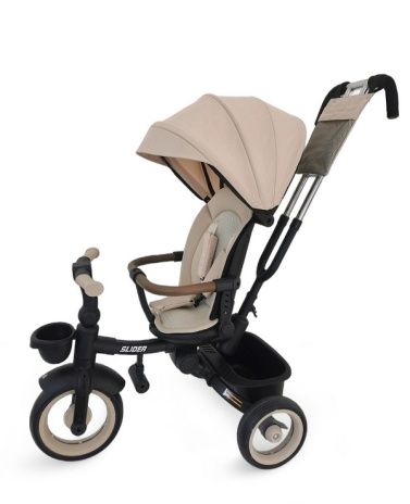 Велосипед трехколесный SLIDER, 10,5-8 дюйм, складной, бежевый
