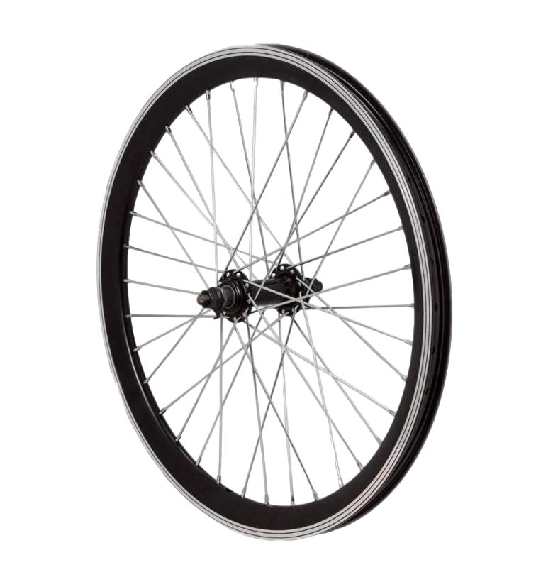 Велосипедное колесо VENTURA, 20", двойной обод, переднее (гайка)