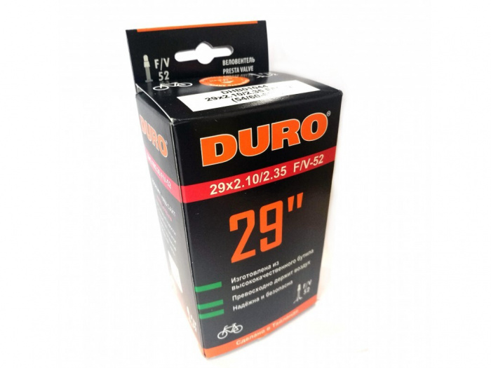 Велокамера 29' DURO 29x2,10/2,35 F/V-52 (легкая 177гр,0,6мм)/DHB01049
