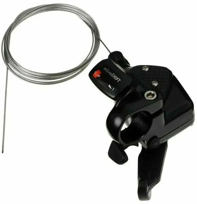 Шифтер велосипедный Microshift TS-38-9 правый 9 скоростей, 22,2 мм, 2050 мм 1602-1536