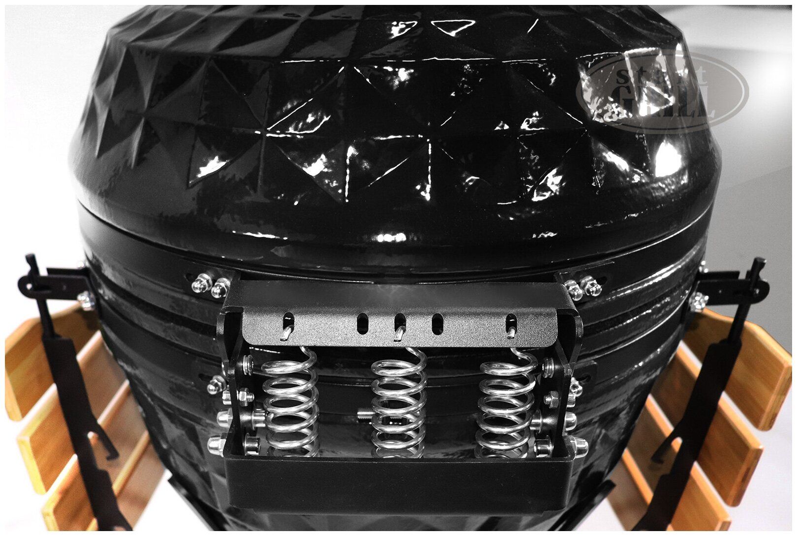 Керамический гриль-барбекю Start Grill 24 дюйма 61 см черный