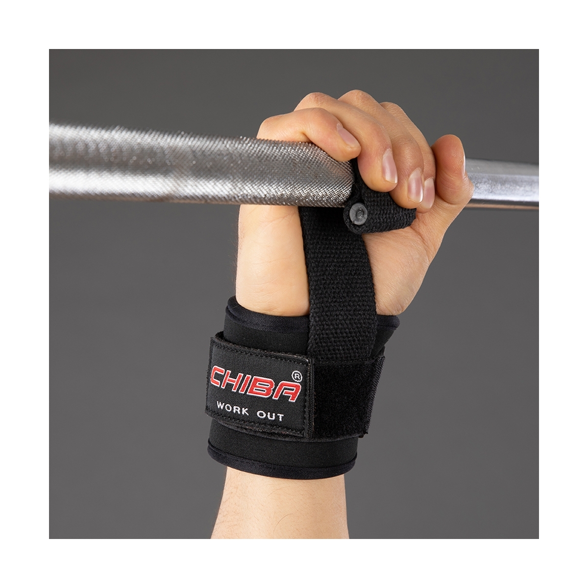 Лямки кистевые CHIBA Powerstrap черные 40610 для занятий на турнике