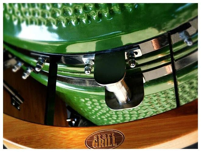 Гриль керамический Start Grill 22 Зеленый с защитным чехлом