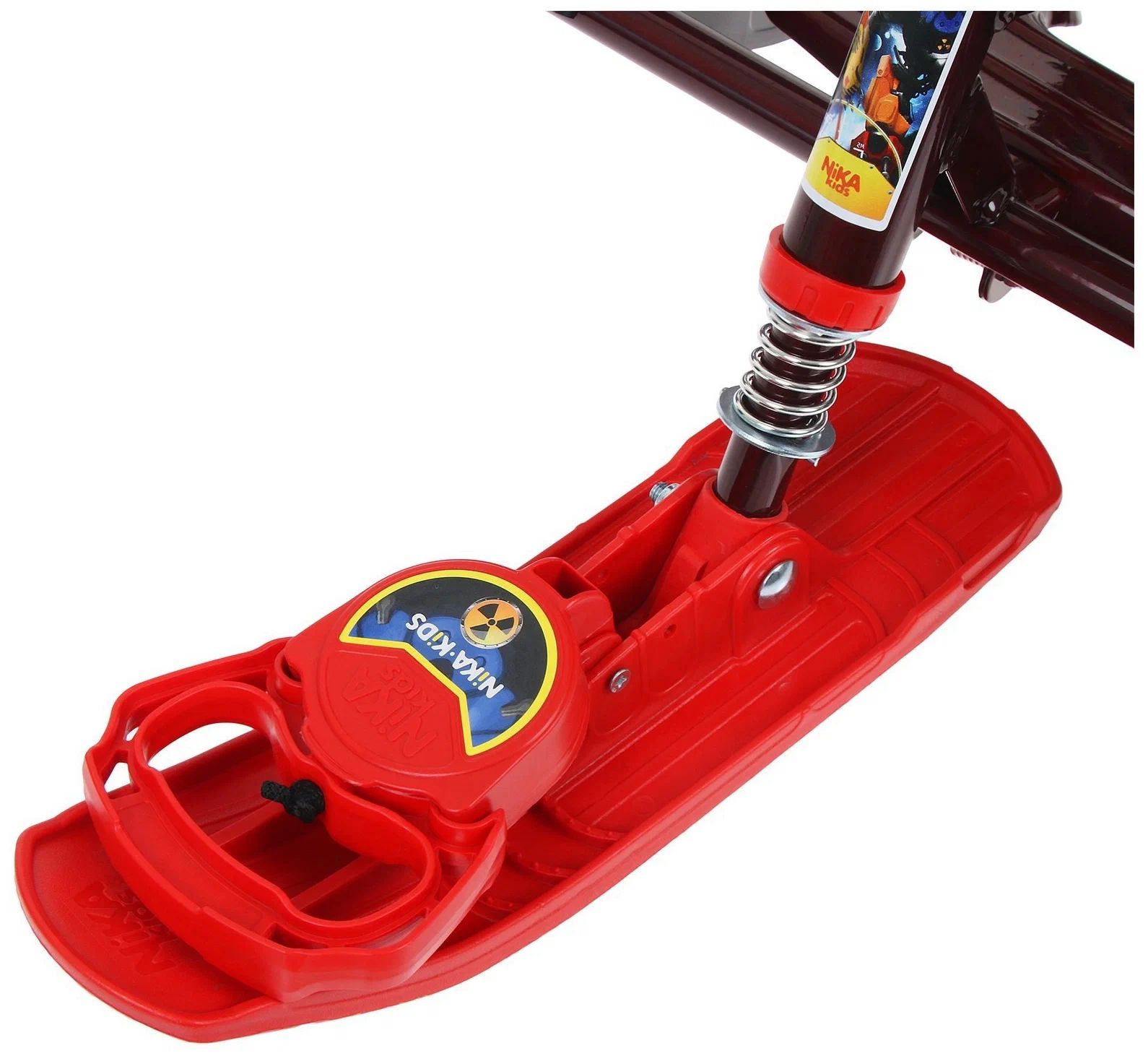 Снегокат для детей Тимка "Спорт 4-1", складная спинка, поворотный руль, трос (робот)