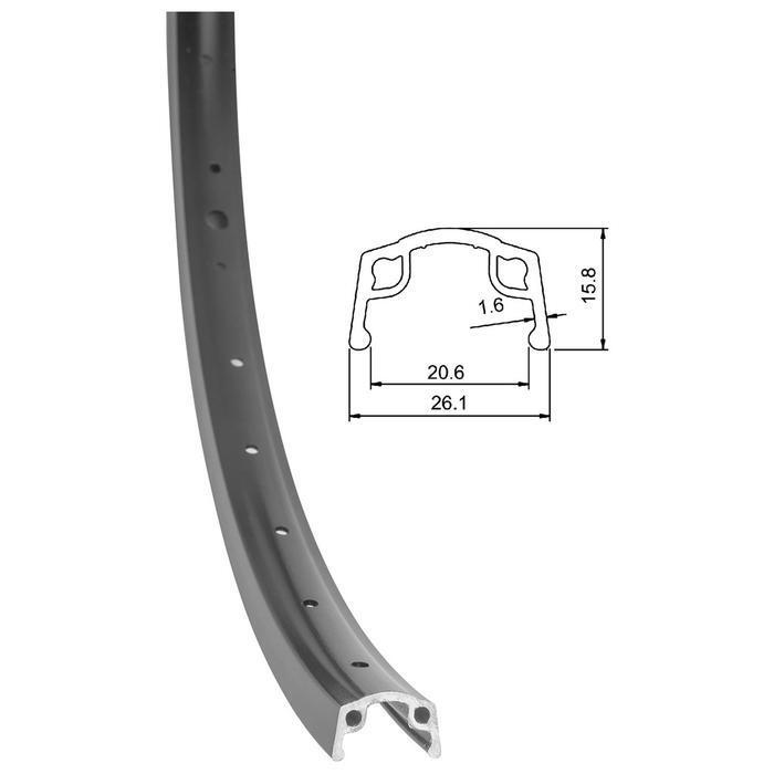 Обод 26' XP-160 36Н алюминий серебро/330122