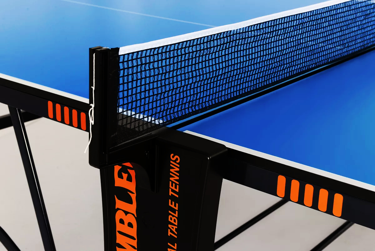 Стол теннисный GAMBLER Edition light Indoor blue профессиональный, для помещений, с встроенной сеткой