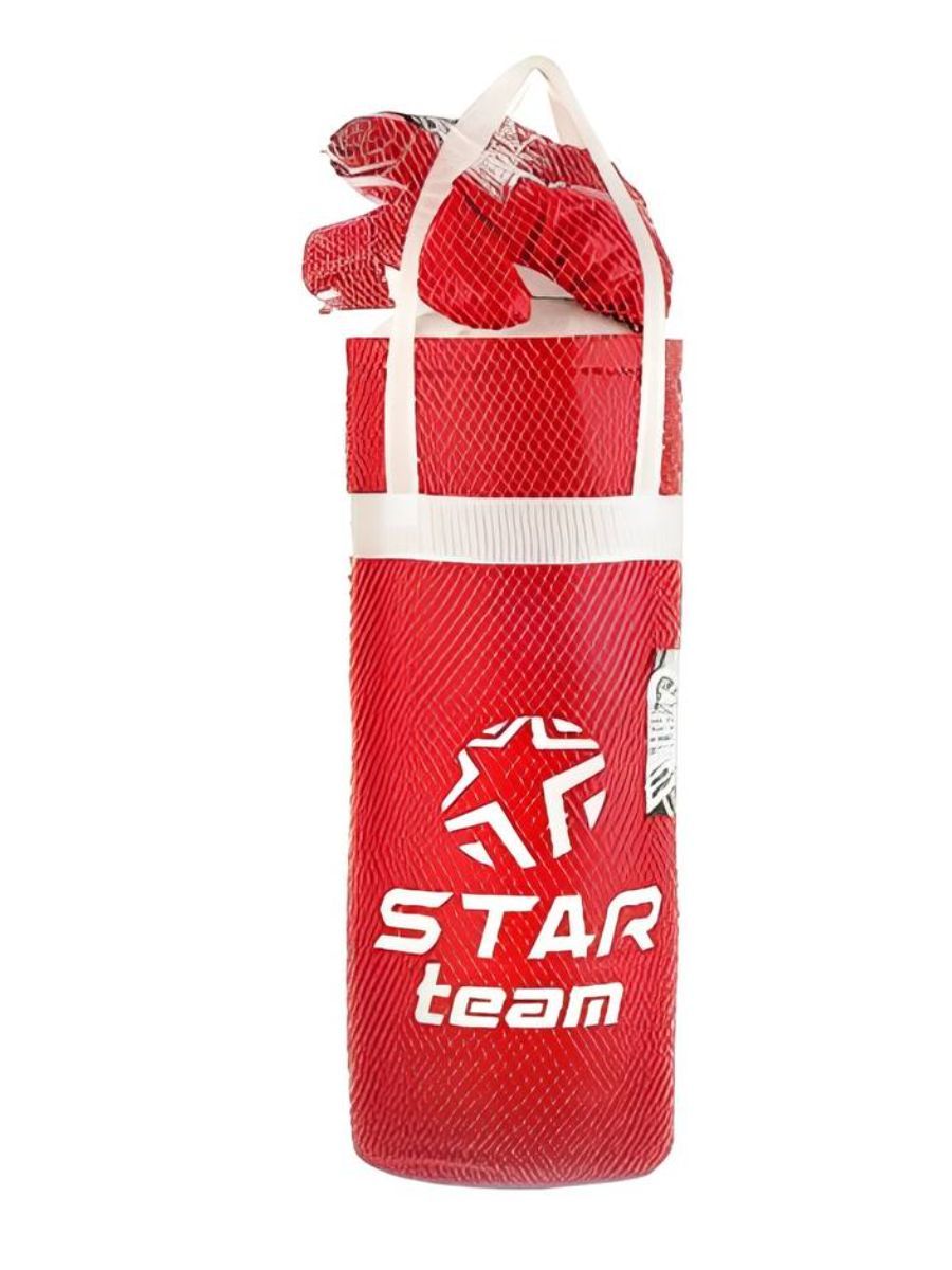 Детский боксерский набор "Star Team" №4 в сетке 60 см (груша и перчатки)