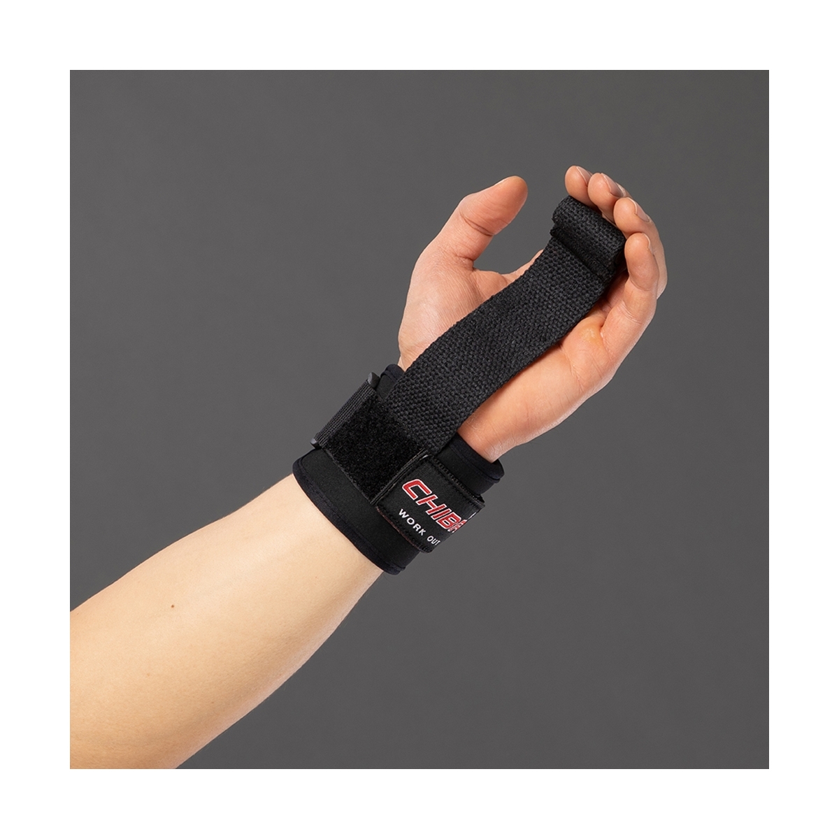 Лямки кистевые CHIBA Powerstrap черные 40610 для занятий на турнике