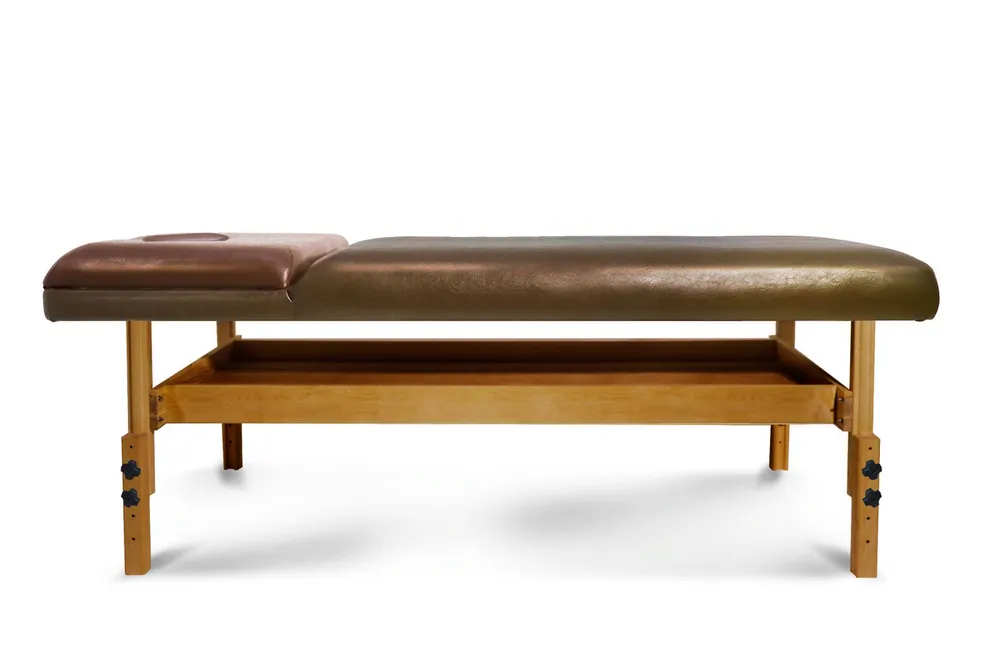 Массажный стол SL Relax Comfort кожа №6, коричневый