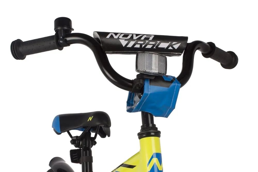 Детский велосипед Novatrack Dodger, 14", зеленый